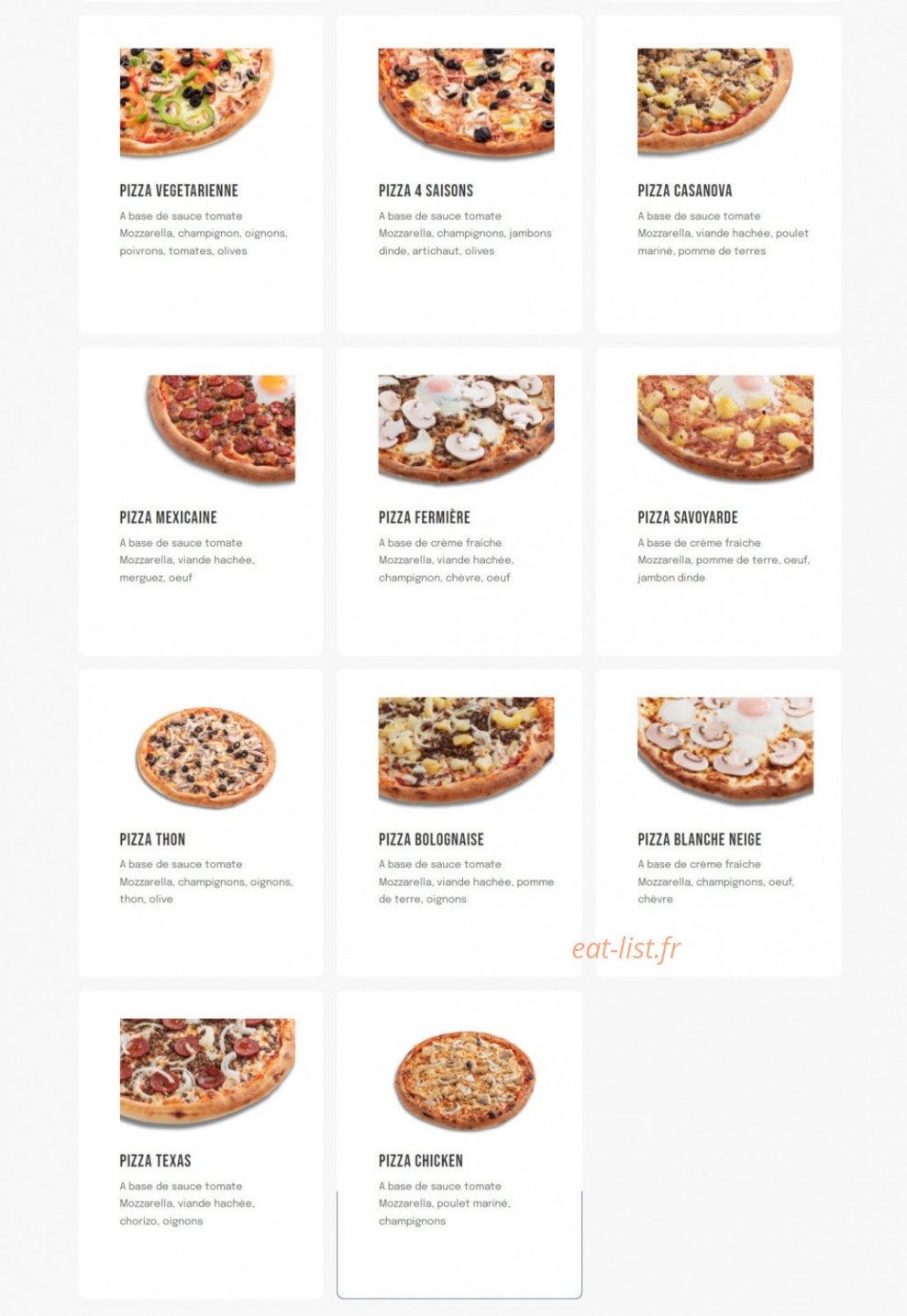 Big Food — carte page 6