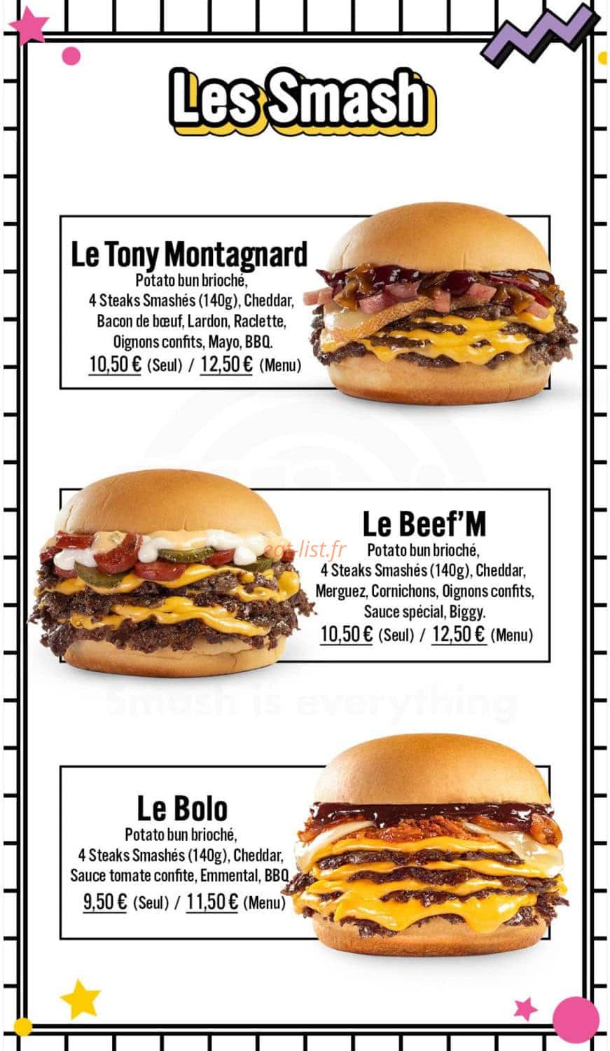 Billy’s 140 — carte page 2