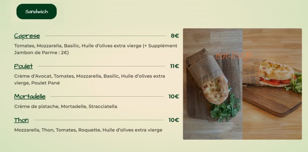 Bistro Gusto — carte page 8
