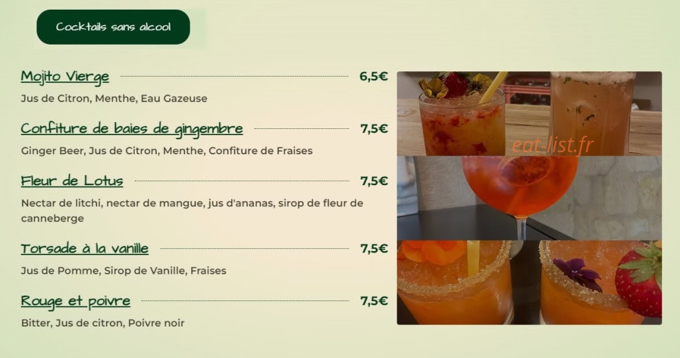 Bistro Gusto — carte page 16