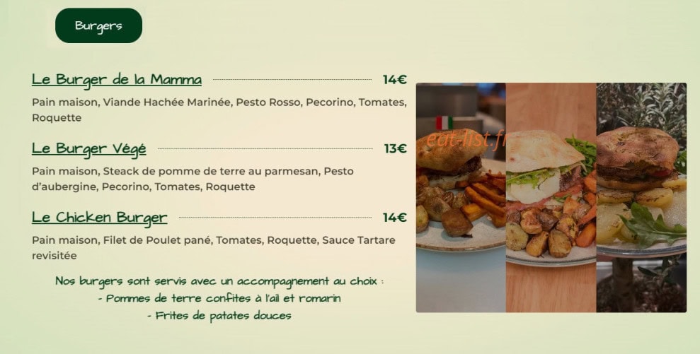Bistro Gusto — carte page 7