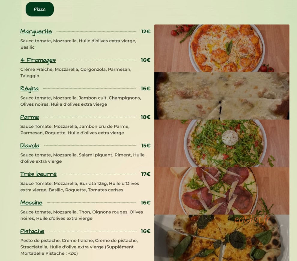 Bistro Gusto — carte page 4