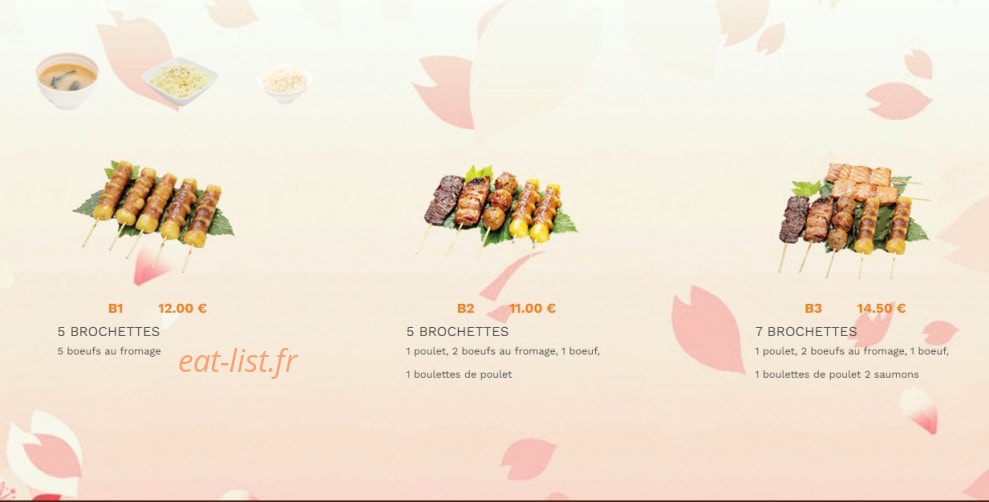 Bo sushi — carte page 7