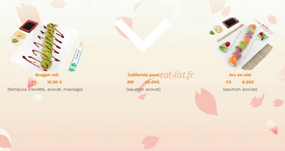 Bo sushi — carte page 6