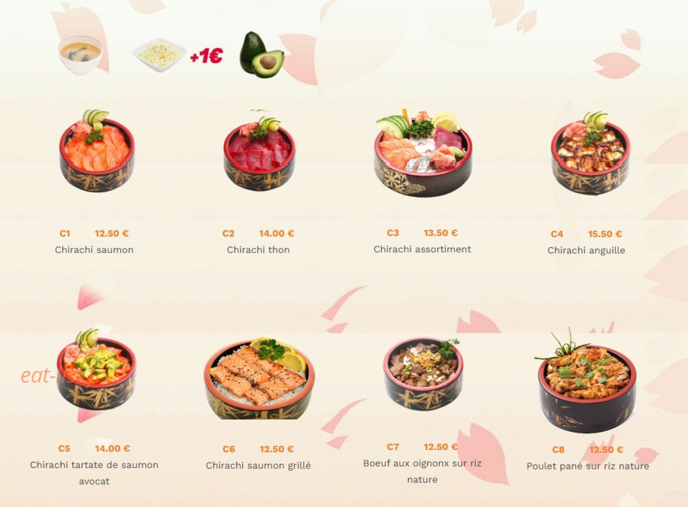 Bo sushi — carte page 8