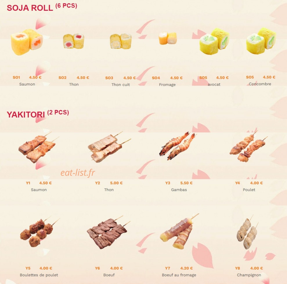 Bo sushi — carte page 5