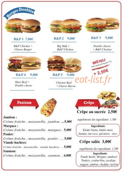 Burg & Pizz — carte page 4