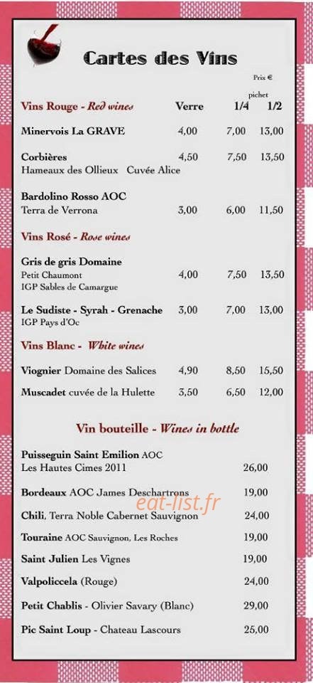Chez Arnaud — carte page 5