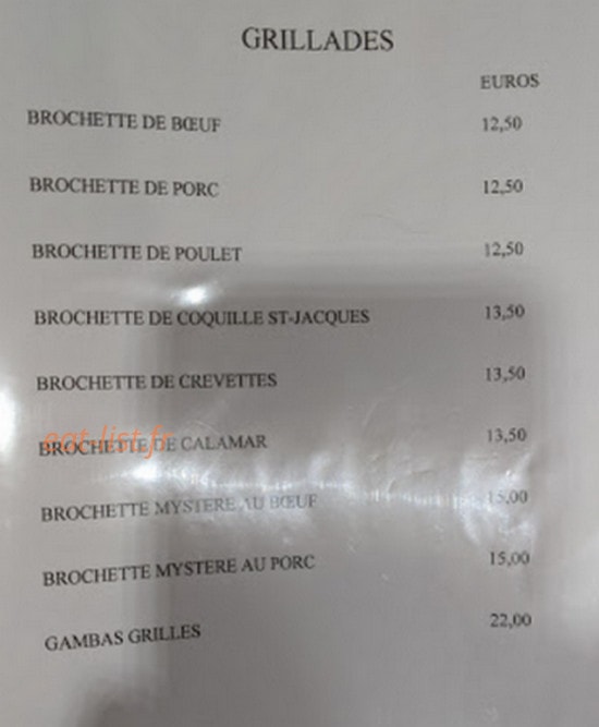 Chez Kim — carte page 6