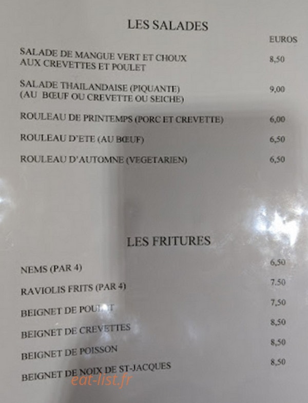 Chez Kim — carte page 3