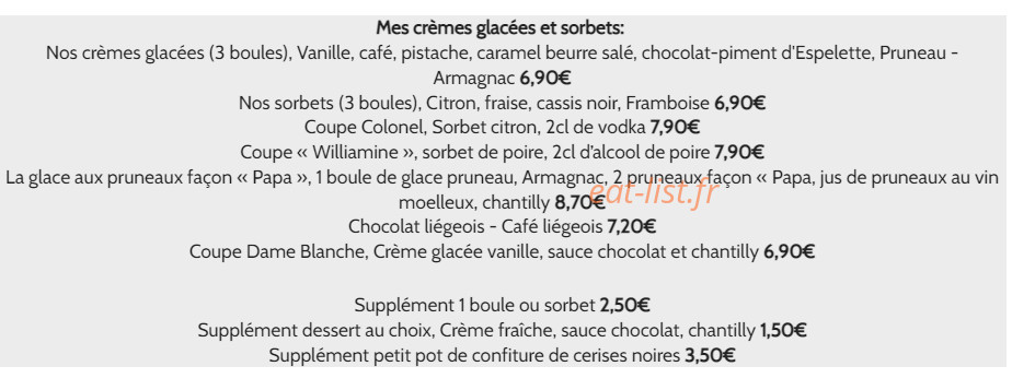 Chez Papa — carte page 5