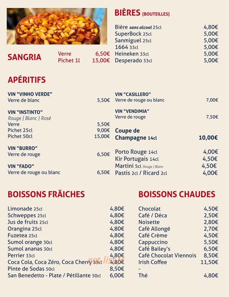 Chez Prada — carte page 4