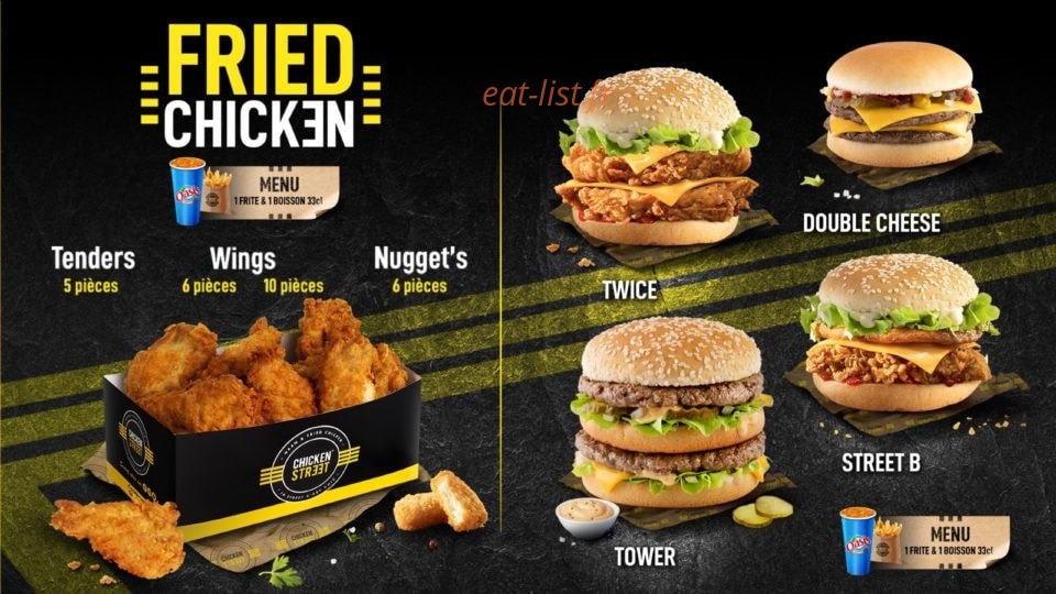 Chicken Street — carte page 4