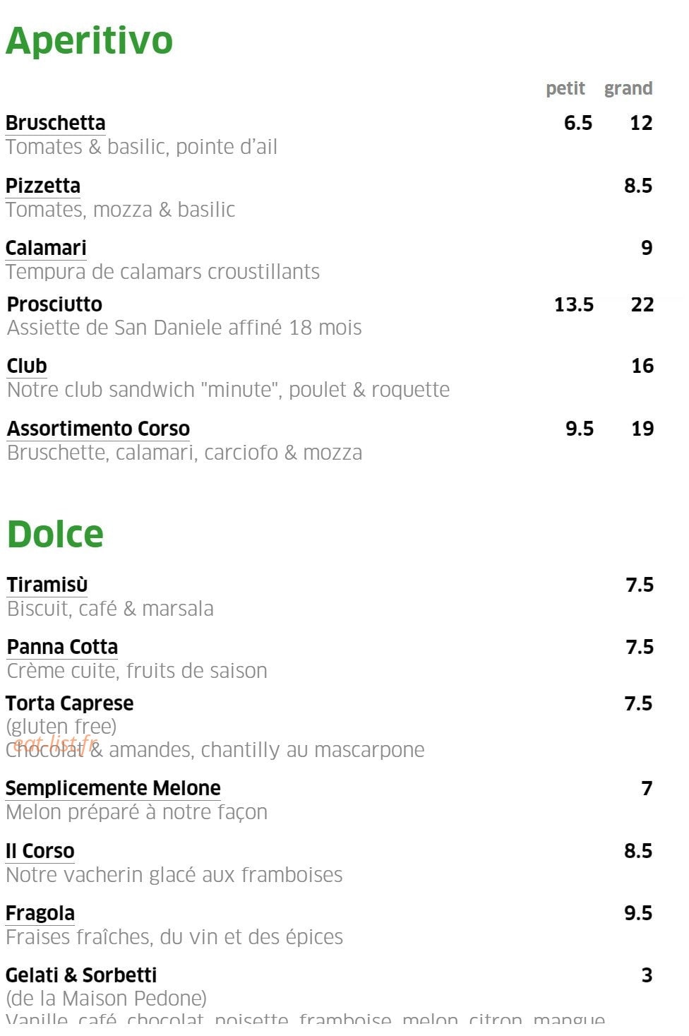 Corso — carte page 3