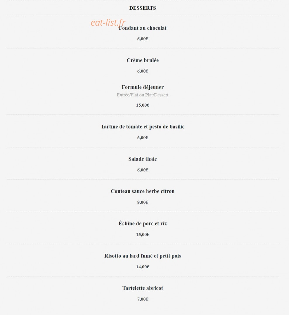 Coup de Tête — carte page 2