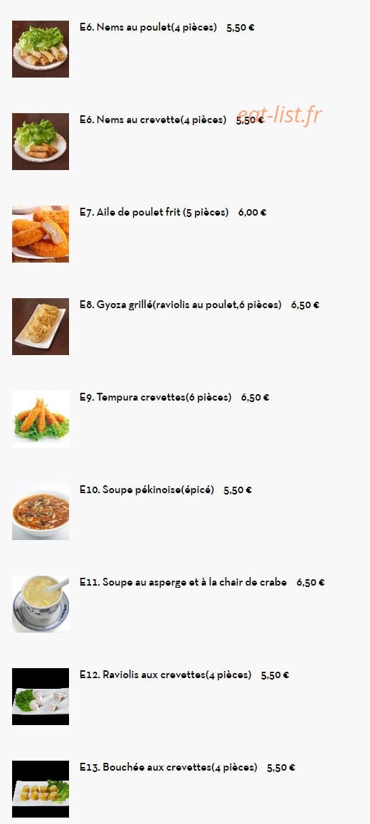 Exquis d'Asie — carte page 2