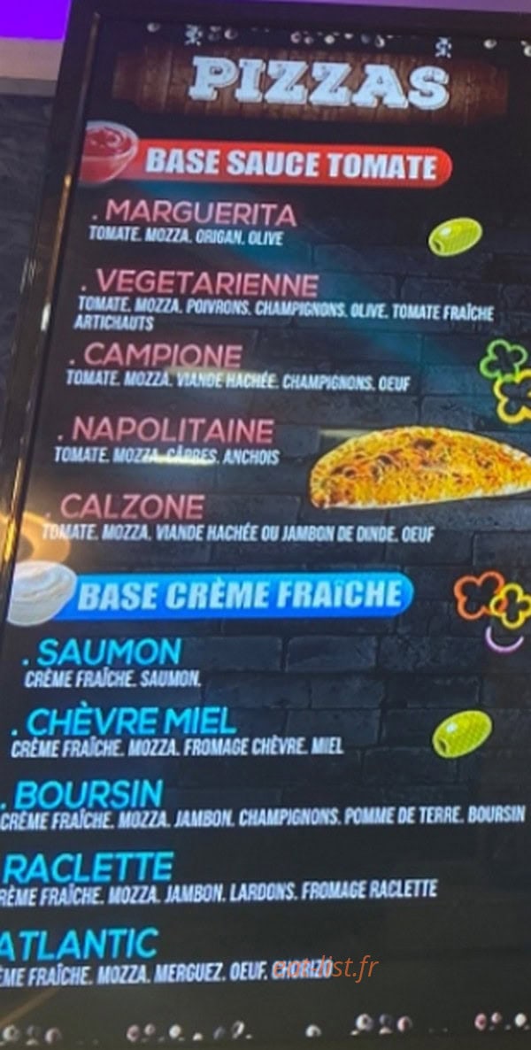 Facefood — carte page 1
