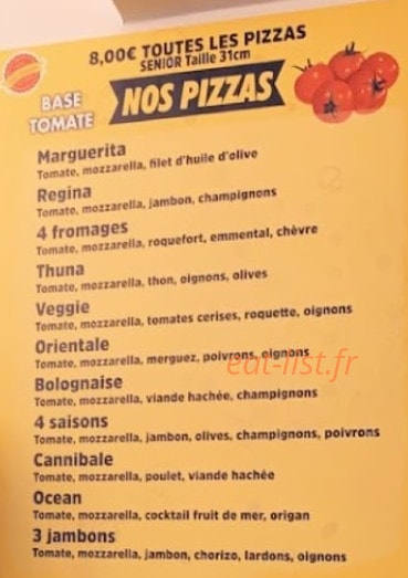 Fast'Eat — carte page 1