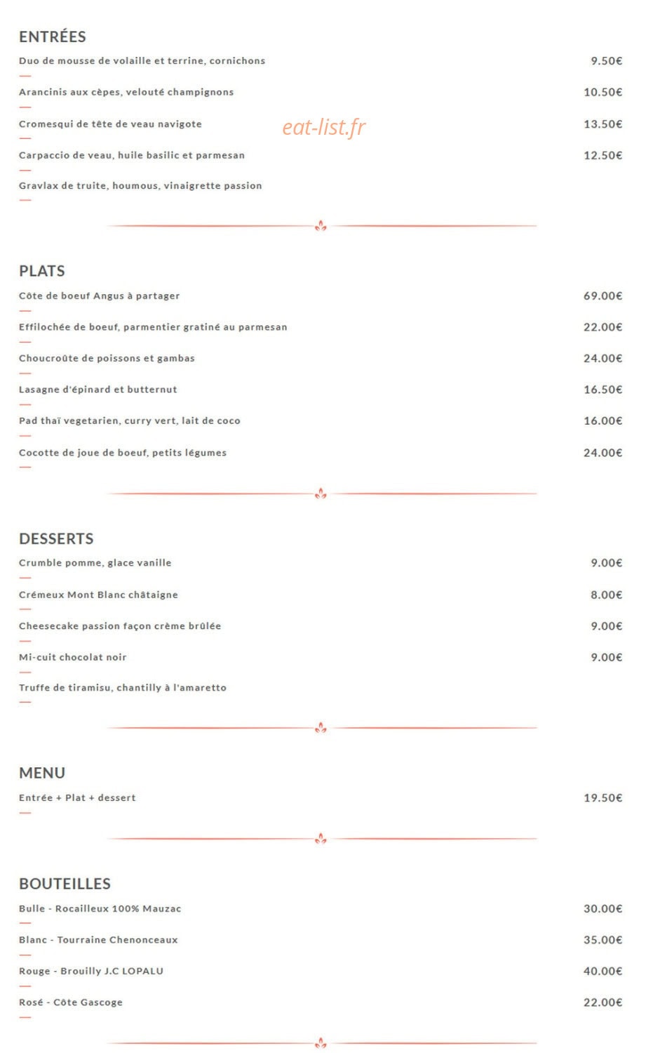 Flying Noodles — carte page 1