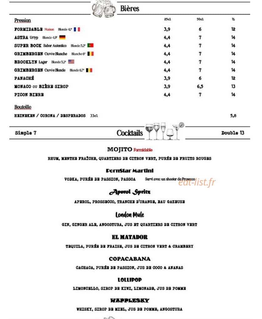 Formidable — carte page 5