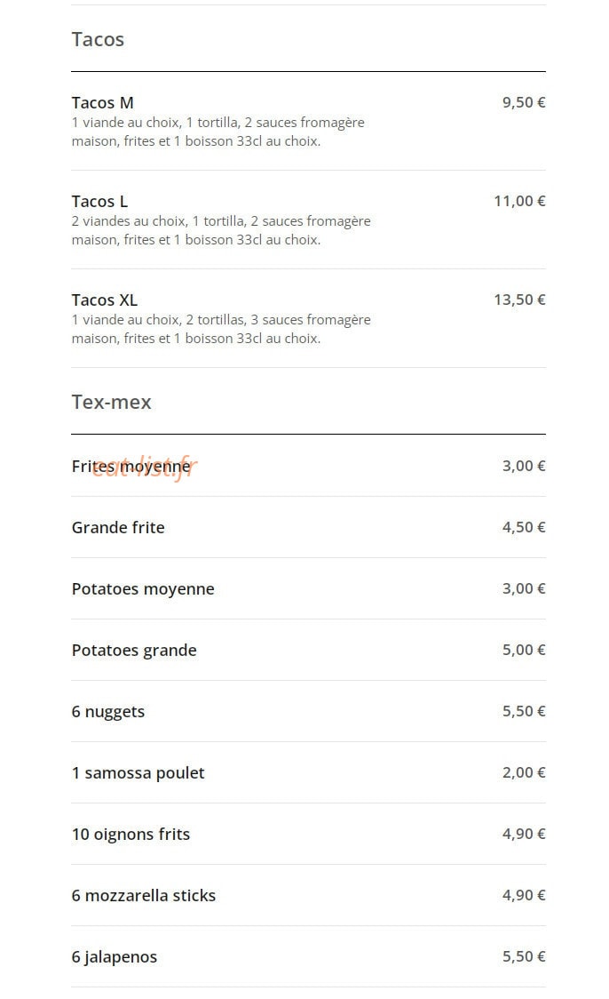 Fri-Chicks & Pizza — carte page 5