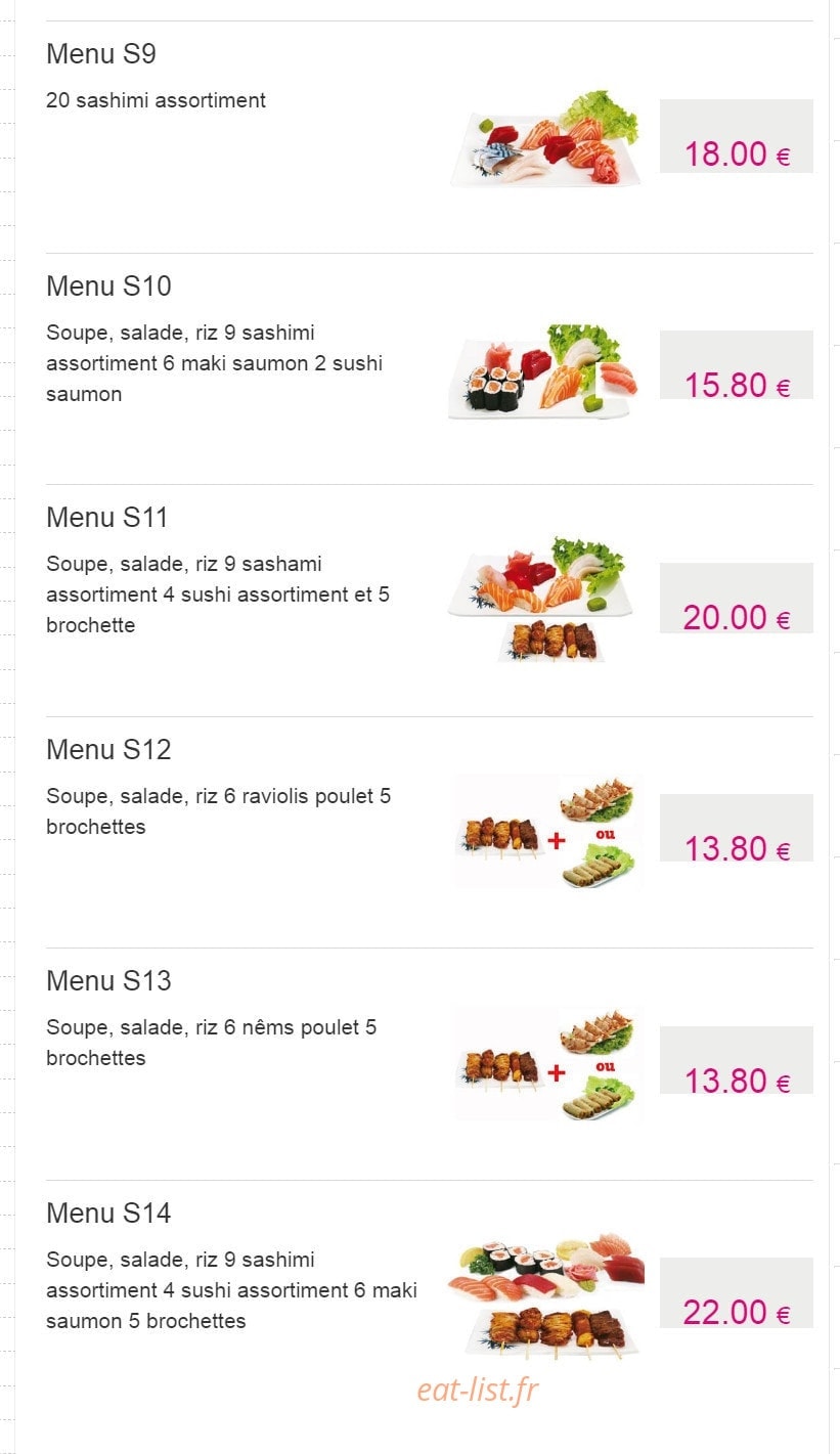 Idea sushi — carte page 24