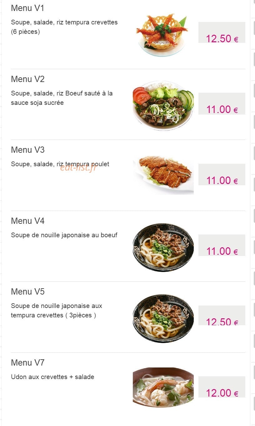 Idea sushi — carte page 18