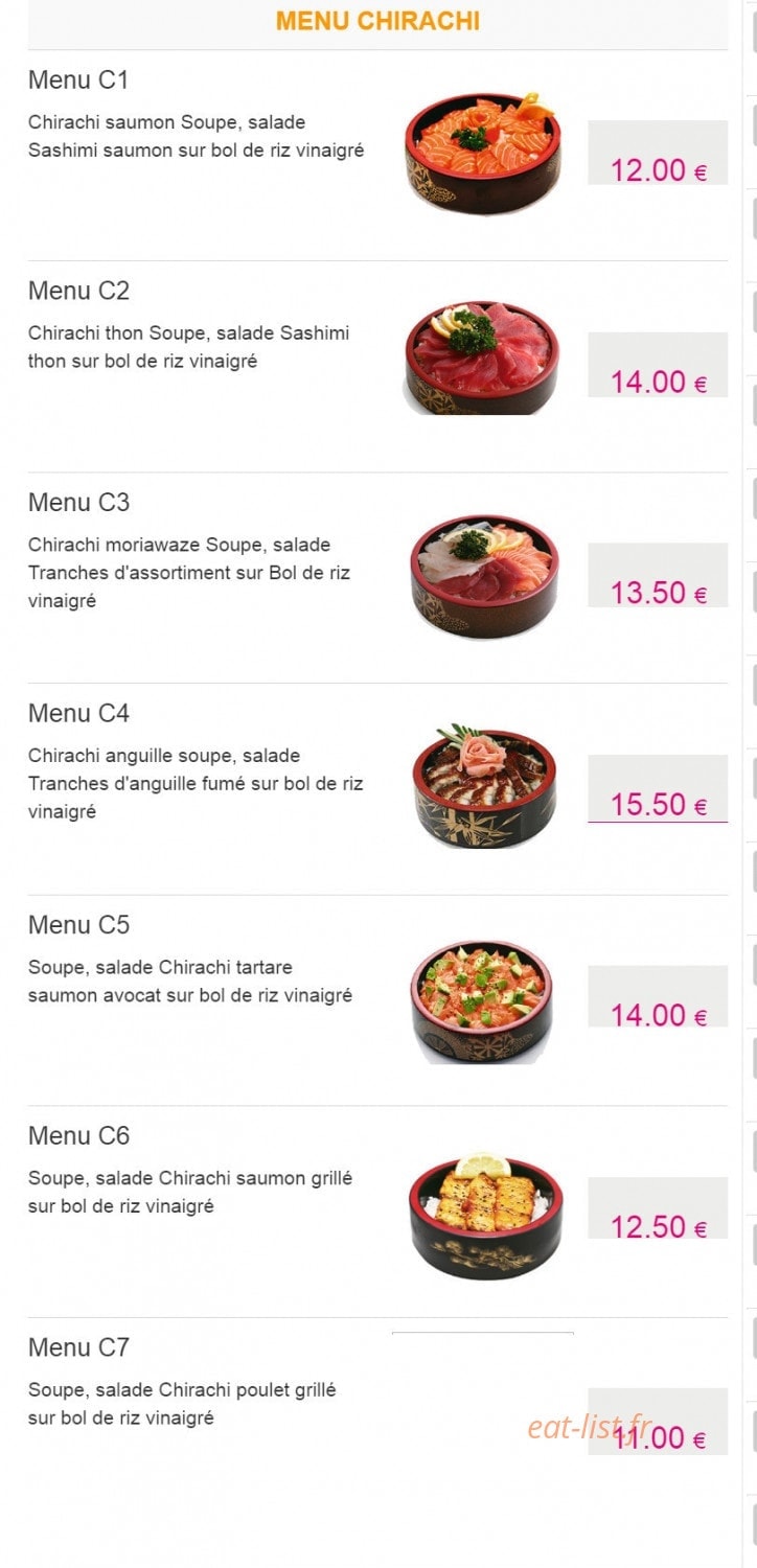 Idea sushi — carte page 22
