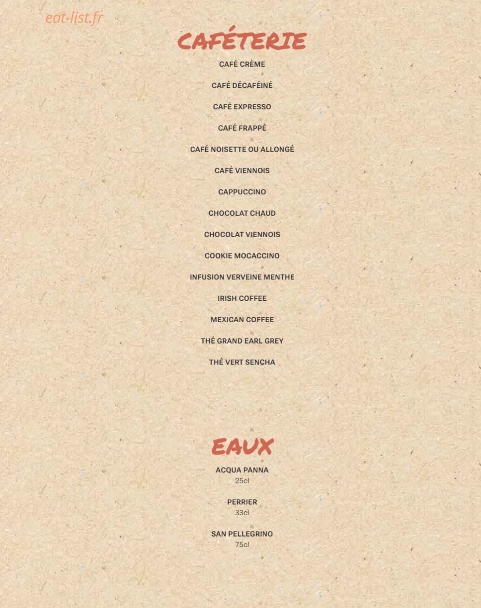 Indiana Café — carte page 7