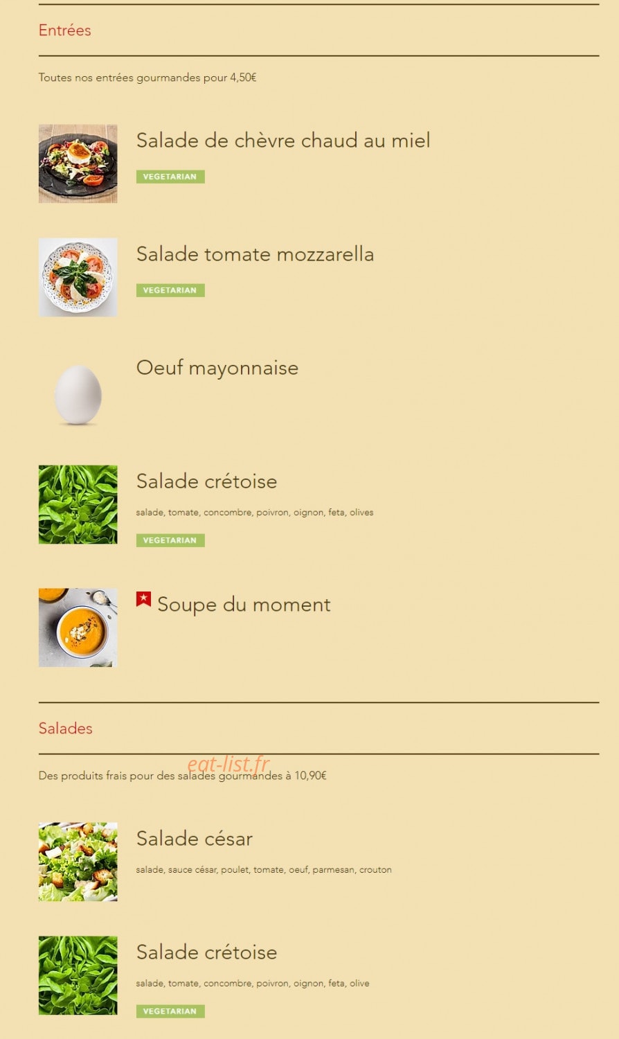 L'Artiste — carte page 1