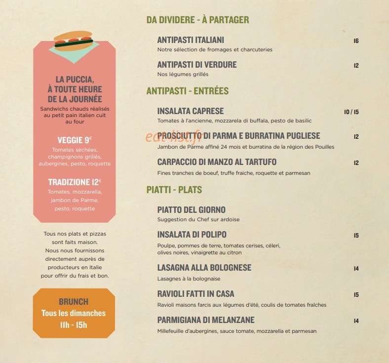 La Belle Pizze — carte page 2