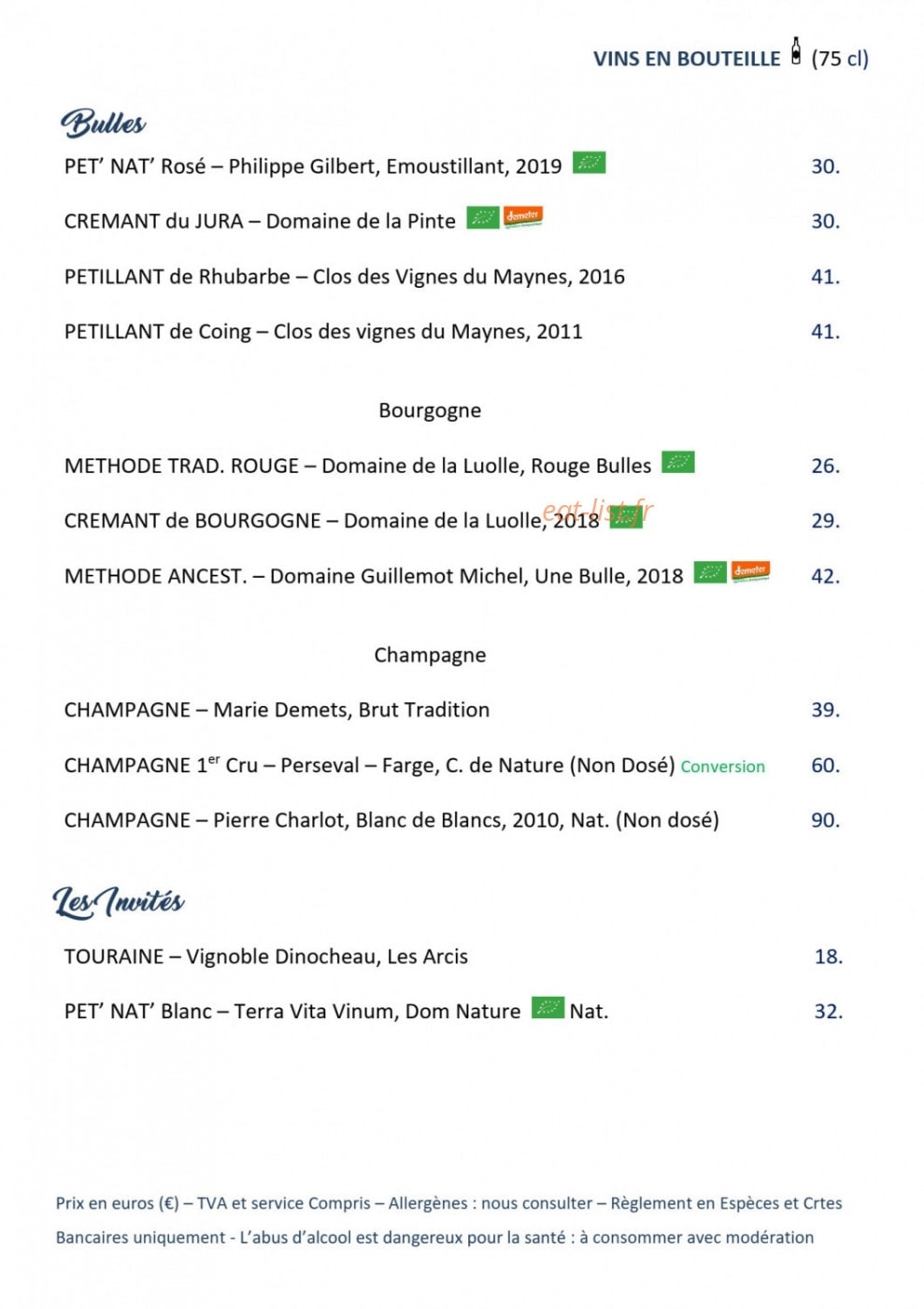 La Bougeotte — carte page 16