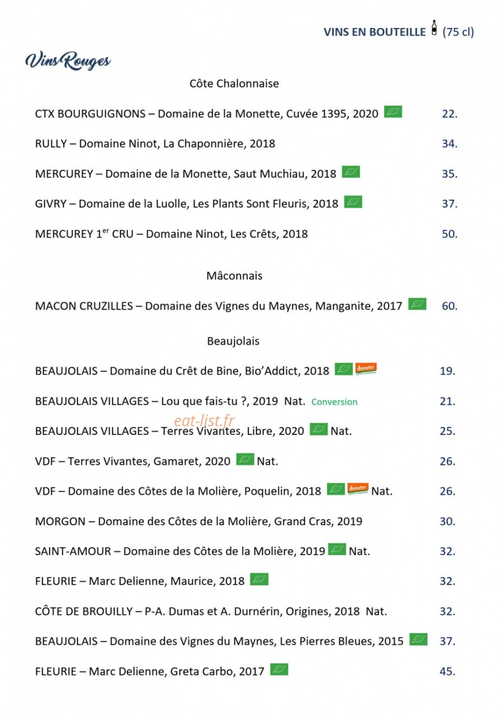 La Bougeotte — carte page 9