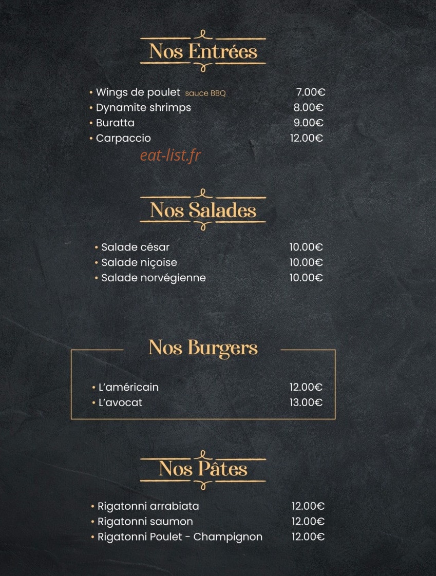 La Casa Paris — carte page 2