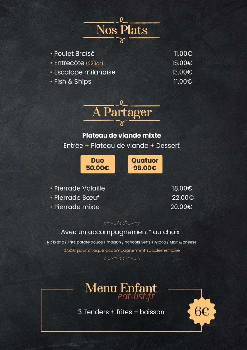 La Casa Paris — carte page 3