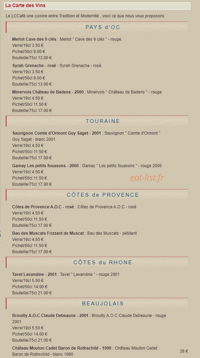 La Chope De Corentin — carte page 4