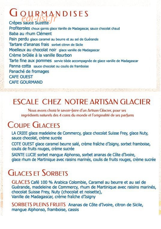 La criée — carte page 8