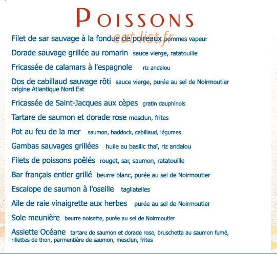 La criée — carte page 4