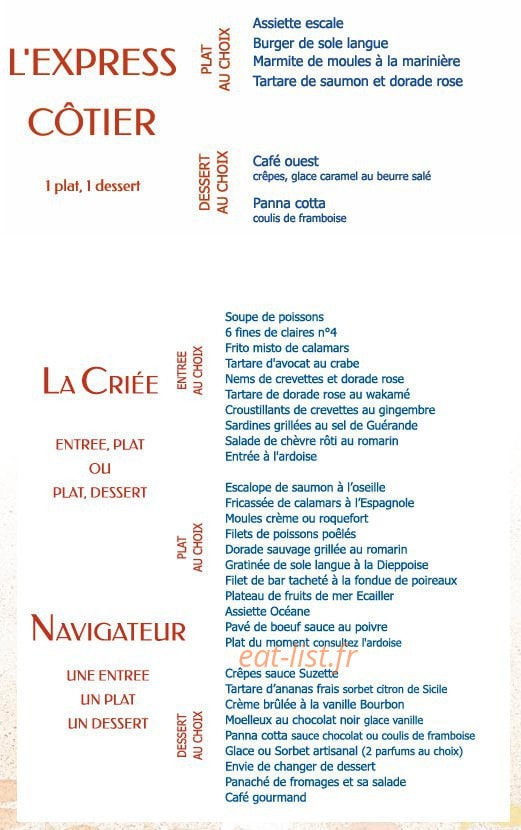 La criée — carte page 6
