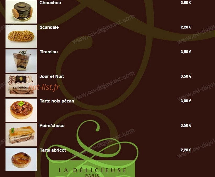 La Délicieuse — carte page 5