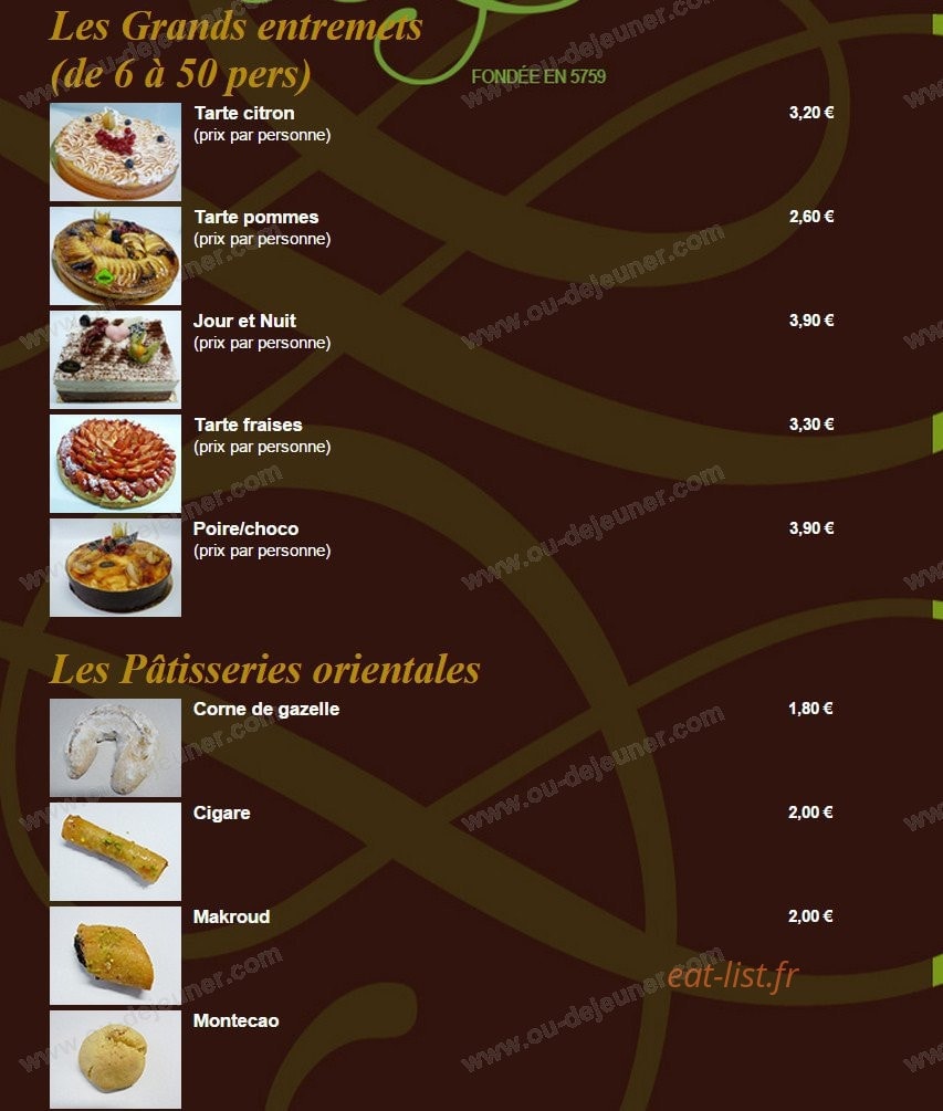 La Délicieuse — carte page 6