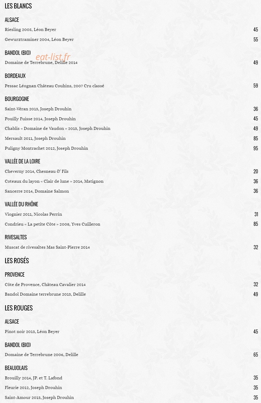 La violette — carte page 2