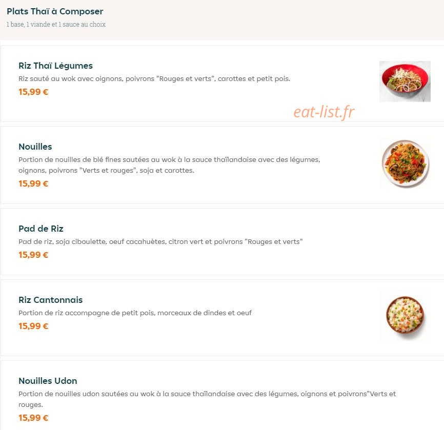 Laumière sushi thai — carte page 5