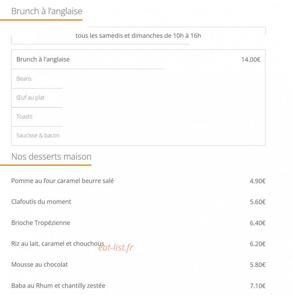 Le Bellerive — carte page 4