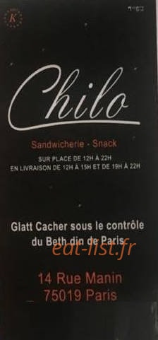 Le Chilo — carte page 1