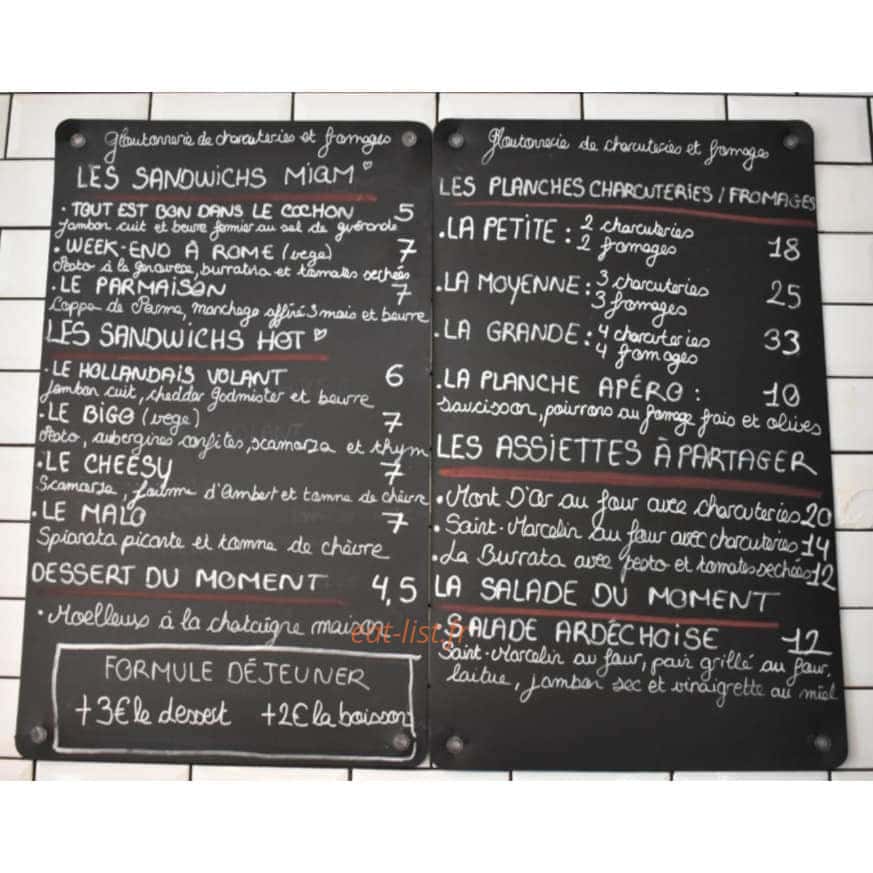 Le Comptoir du Canal — carte page 1