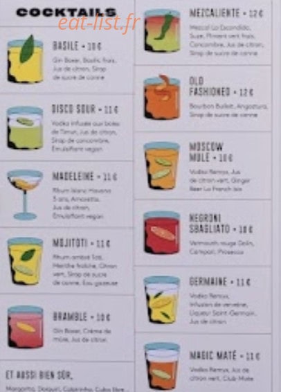 Le Discobar — carte page 5