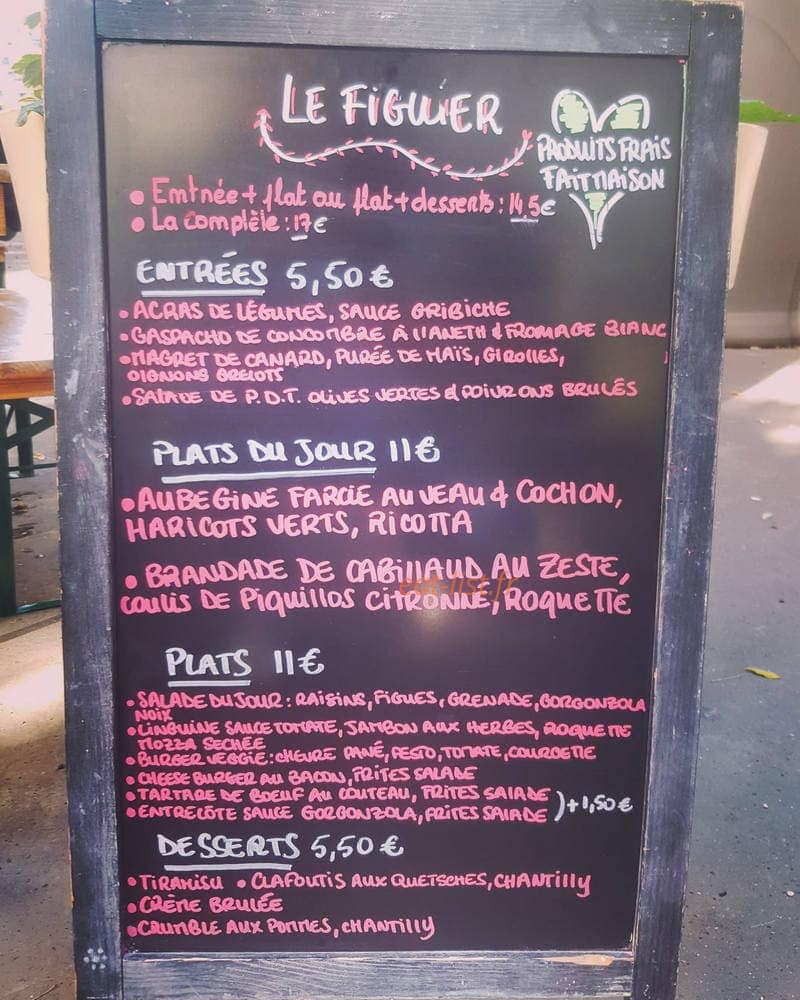 Le Figuier — carte page 1