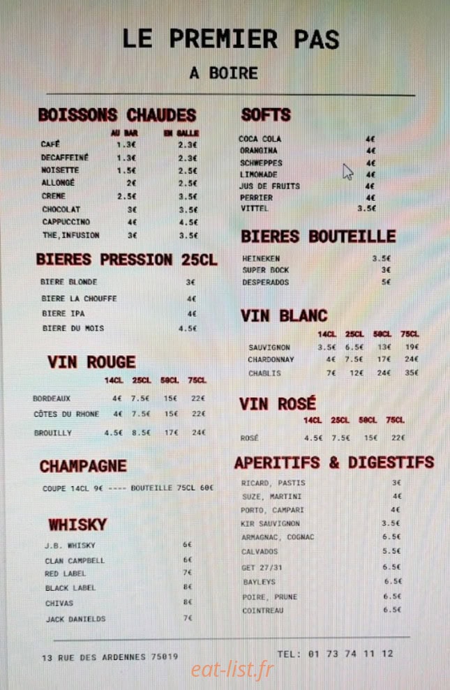 Le Premier Pas — carte page 4