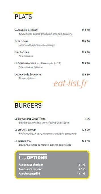 Les chics types — carte page 3